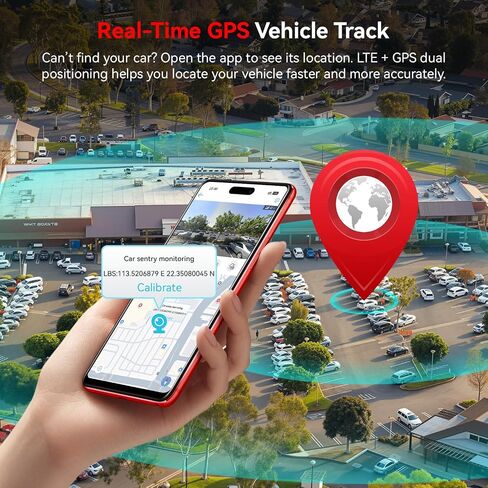 4G LTE Dash Cam with Live View, 2K+1080P Front Inside Anti-Theft Car Camera Live Streaming, Instant Alert via App, Cloud & SD Storage, IR Night Vision, No Screen, 24/7 Parking Mode, GPS, OBD in Kuwait