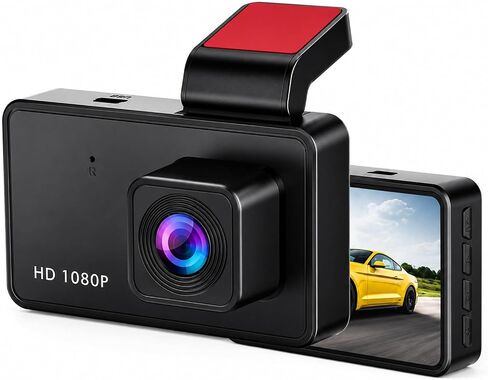 3-inch 1080p High-Definition Dash cam for Cars with Super Night Vision, 170° Large Wide-Angle, 24 Hour Recording, G-Sensor Parking Monitoring Loop Video Motion Detection in Saudi Arabia