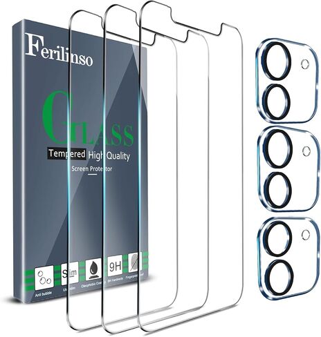 مجموعة من 3 واقيات شاشة للخصوصية من Ferilinso لهاتف Samsung Galaxy S24 Ultra | زجاج مقسى بدرجة 9H+، مقاوم للكسر بدرجة عسكرية، عالي الدقة، صديق للحافظة، سهل التركيب، خالٍ من الفقاعات، مع واقي عدسة الكاميرا in Kuwait