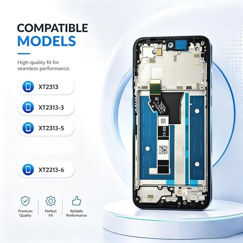 for Motorola G 5G [2025 Version] Screen Replacement, Compatible with XT2513V,XT2513-1,XT2513-2 LCD Display digitizer Screen with Frame, Equipped with Maintenance Tools | XT2513V/XT2513-1/-2, Includes Repair Tools, Display Digitizer, With Frame in Saudi Arabia