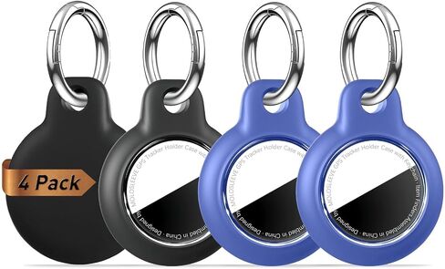 MOLOSLEEVE Waterproof Holder for AirTag 2nd & 1st Generation, All-in Package for Apple for Air tag Case with Keychain, PC Hard Shell Swivel Buckle, for Tracking, Bags, Luggage, Keys, Multicolor in Kuwait