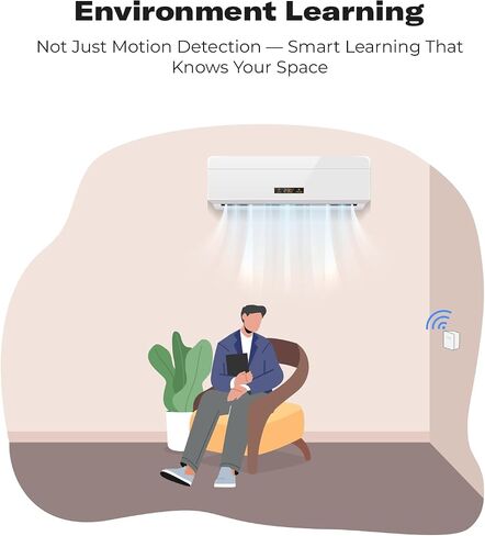 THIRDREALITY Presence Sensor R2,24GHz mmWave Radar,Adjustable Sensitivity,Zigbee Hub Required,Battery Powered,Support Home Assistant,SmartThings,Homey or Echo Devices with Built-in Zigbee hub in Saudi Arabia