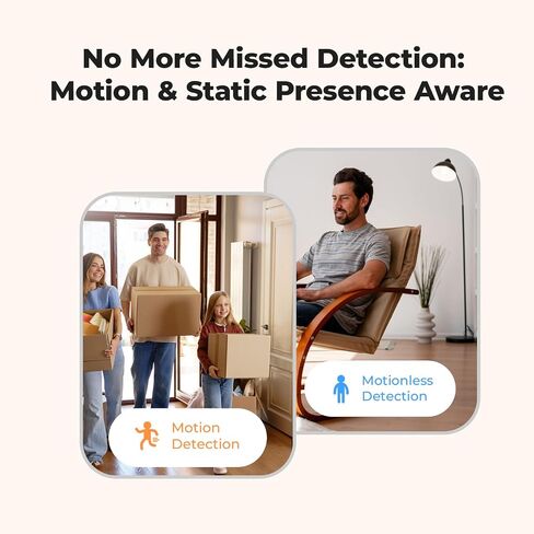 THIRDREALITY Presence Sensor R2,24GHz mmWave Radar,Adjustable Sensitivity,Zigbee Hub Required,Battery Powered,Support Home Assistant,SmartThings,Homey or Echo Devices with Built-in Zigbee hub in Saudi Arabia