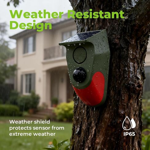 Solar Powered Motion Sensor Alarm with Remote Control, Driveway Alarm,Waterproof Outdoor Infrared Detector Security Siren, 24H/Day/Night Modes, Anti-Theft Animal Repeller for Garden Farm Yard,2 PCS in Saudi Arabia