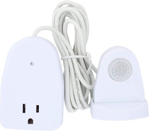 Westek MLC12BC-4 Indoor Plug-in Corded Motion Activated Light Control, Single, White in Saudi Arabia