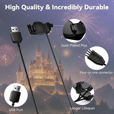 4 Port Magic Band Charger Charging Station for Disney Magic Band+ Plus | Multiple 4-in-1 MagicBand+ Charger for Multi MagicBand Plus,90 Min Full Charging for Disneyland Family Accessories in Saudi Arabia