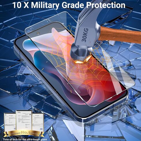 firtstnow 3 Pack for Motorola Moto G (2026/2025) Screen Protector Tempered Glass, Military Grade Shatterproof, 9H Hardness, Fingerprint Unlock, HD Clear Case Friendly 6.7 Inch in Saudi Arabia