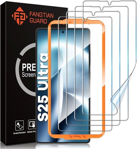 FANGTIAN 4-Pack for Samsung Galaxy S26 Ultra Screen Protector Film [6.9"] | Fingerprint Compatible, Case-Friendly, Alignment Tool, Bubble Free, 7H Hybrid Film [Not Glass][2026] in Saudi Arabia