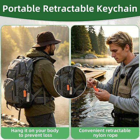 3 Pcs Magnetic Fly Threader Set, Fishing Knot Tying Tool with Retractable Keychain Heavy Duty and Fish Hook Sharpener, 4-Slot Precision Fly Fishing Accessories for Low Light and Small Flies in Saudi Arabia