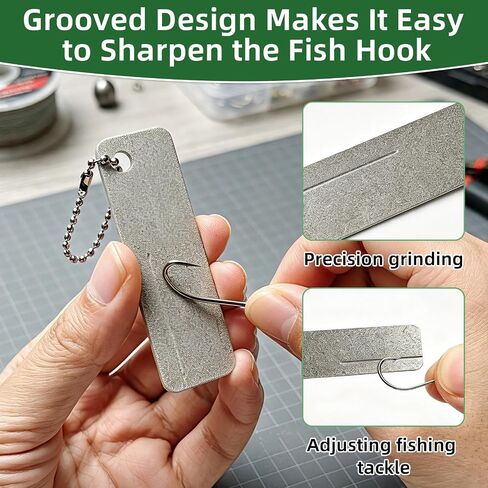 3 Pcs Magnetic Fly Threader Set, Fishing Knot Tying Tool with Retractable Keychain Heavy Duty and Fish Hook Sharpener, 4-Slot Precision Fly Fishing Accessories for Low Light and Small Flies in Saudi Arabia