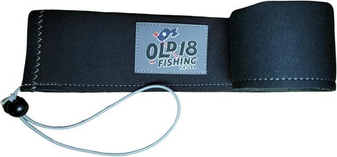 OLD18 Neoprene Fishing Rod Sleeve - Protective Rod Sock for Fishing Poles 6'-8' - Hook-Resistant Fishing Rod Case for Storage & Transport - Helps Keep Rods Afloat in Saudi Arabia