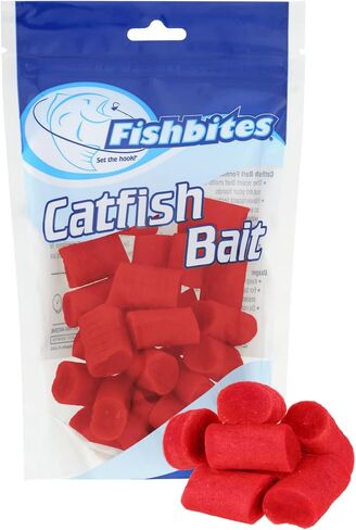 FishBites Freshwater Catfish Shad Fishing Bait, Blood | Ready-to-use bait provides convenient rigging and dependable presentation for a variety of freshwater catfish setups. in Saudi Arabia