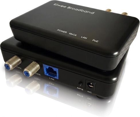 مجموعة محول MoCA 2.5 مع منفذ إيثرنت 2.5G وPoE+ 30W لشبكة Ethernet عبر المحور - مثالية لنقاط وصول Wi-Fi 6E/7 وكاميرات IP والمزيد - الطراز KB-M3-03 in Kuwait