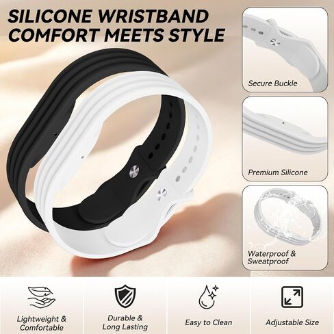 Soft Silicone Sport Band for Fitbit Air, Adjustable Replacement Strap | 2PACK Soft skin-friendly band with an adjustable fit for comfortable all-day wear during workouts and everyday activities in Saudi Arabia