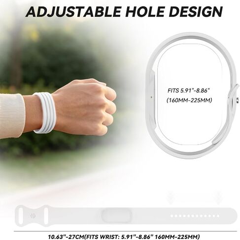 Soft Silicone Sport Band for Fitbit Air, Adjustable Replacement Strap | 2PACK Soft skin-friendly band with an adjustable fit for comfortable all-day wear during workouts and everyday activities in Saudi Arabia