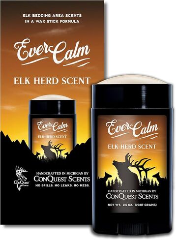 Conquest Scents EverCalm Elk Herd Scent, Calming & Original Formula | Made from Real Elk Bedding, All-Season Use, Trail Marking Scent, Versatile Hunting Scents in Saudi Arabia
