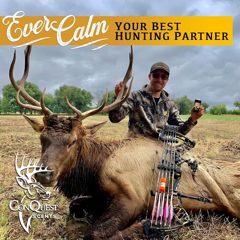 Conquest Scents EverCalm Elk Herd Scent, Calming & Original Formula | Made from Real Elk Bedding, All-Season Use, Trail Marking Scent, Versatile Hunting Scents in Kuwait