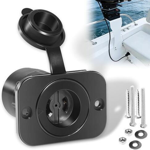 LAIKOU 2126 Downrigger Receptacle Socket Compatible with Scotty Depthpower Electric Downriggers Power Connector 2 Wire 12V /24V/36V Systems, Marine Boat Battery Accessory in Saudi Arabia