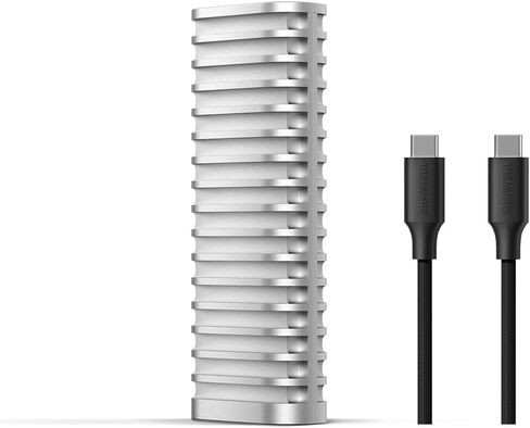 TERRAMASTER D1 SSD Pro 80Gbps M.2 NVMe SSD Enclosure (Diskless) | Up to 7061MB/s, Aluminum Case with Efficient Cooling, Zero Noise, Compatible with USB 4/3.2/3.1, Thunderbolt 5/4/3 (Diskless) in Saudi Arabia