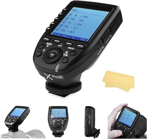 Godox Xpro-C TTL Flash Trigger for Canon Cameras Transmitter with 2.4G X Wireless System TCM Function Hss 1/8000s Large LCD Screen Slanted Design 16 Groups and 32 Channels in Saudi Arabia