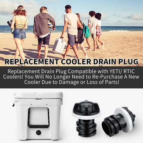 استبدال قابس التبريد لـ YETI، عبوتان | سدادات تصريف مقاومة للتسرب متوافقة مع YETI Tundra وRoadie وTank ومبردات صندوق الثلج وغيرها من ملحقات المبردات in Kuwait