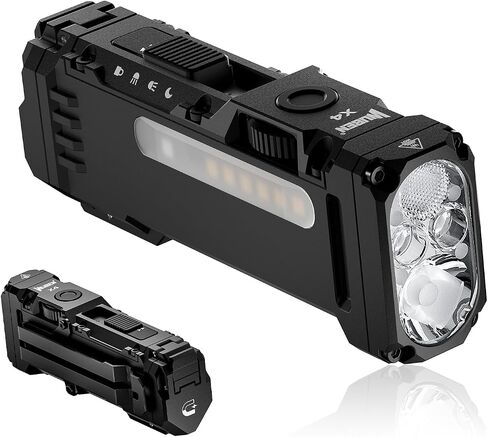 WUBEN X4 Flashlight Rechargeable,EDC Light with Multi-Mode RGB Light | 1500 Lumens Mini Tactical Flashlight with Clip & Tail switch,Small Handheld Flashlight for Camping,Emergency,Reading & Walks in Saudi Arabia