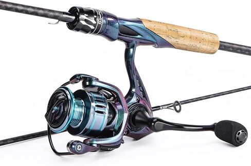 Souagyilang Spinning Fishing Rod Reel Combos,2-Section 5.9Ft Light Weight Spinner Rod with Powerful Fishing Gear for Freshwater Present for Anglers in Saudi Arabia