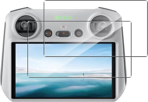 2 Pack Compatible with DJI Mini 5 Pro/Mini 4 Pro/3 Pro Screen Protector,9H Tempered Glass Film,HD Clear Scratch Resistant,Bubble-Free for DJI Mini 5 Pro Retro Remote Controller Accessories in Kuwait