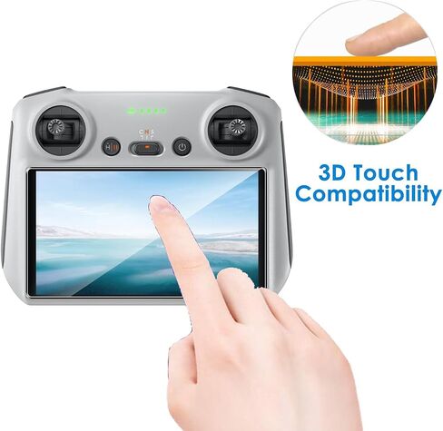 2 Pack Compatible with DJI Mini 5 Pro/Mini 4 Pro/3 Pro Screen Protector,9H Tempered Glass Film,HD Clear Scratch Resistant,Bubble-Free for DJI Mini 5 Pro Retro Remote Controller Accessories in Kuwait