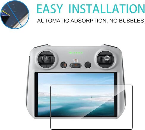 2 Pack Compatible with DJI Mini 5 Pro/Mini 4 Pro/3 Pro Screen Protector,9H Tempered Glass Film,HD Clear Scratch Resistant,Bubble-Free for DJI Mini 5 Pro Retro Remote Controller Accessories in Kuwait