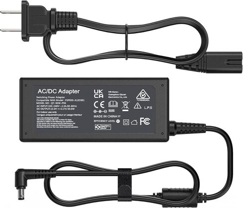 Peloton Bike Power Cord Replacement, 50W 12V 4.17A AC Adapter Compatible with Peloton Model PLTN-RB1V1 PLTN-RB1VO PLTN-RB1VQ ATS050-TP121 Power Supply, 5.5mm x 2.5mm Connector in Saudi Arabia