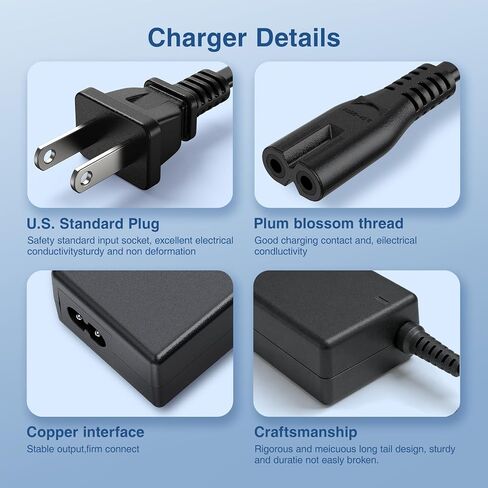 Peloton Bike Power Cord Replacement, 50W 12V 4.17A AC Adapter Compatible with Peloton Model PLTN-RB1V1 PLTN-RB1VO PLTN-RB1VQ ATS050-TP121 Power Supply, 5.5mm x 2.5mm Connector in Saudi Arabia