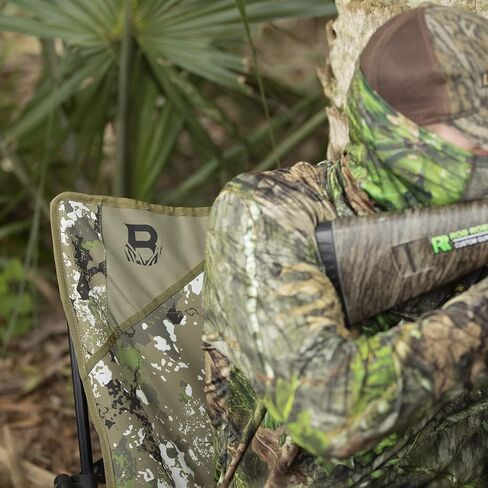 Barronett Blinds Ground Gobbler Chair, Run and Gun Hunting Chair, Low Profile, Ultra-Portable, Lightweight, 300 lb. Capacity, Crater™ Thrive, BC108 in Saudi Arabia