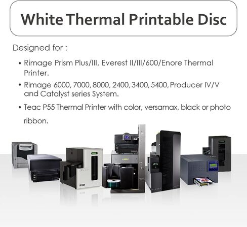 52X CD-R 80min 700MB White Thermal Everest Printable 100 Discs OQCD52WTP-E in Kuwait