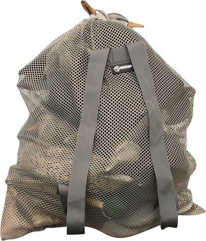 Cupped Waterfowl Large Mesh Bag, Durable Mesh Storage with Shoulder Straps Duck Decoy Bag, Brown, One Size in Saudi Arabia