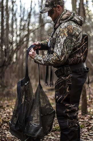 Cupped Waterfowl Large Mesh Bag, Durable Mesh Storage with Shoulder Straps Duck Decoy Bag, Brown, One Size in Saudi Arabia
