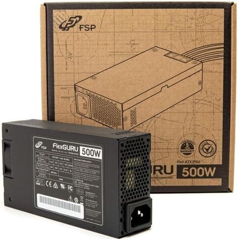 FSP FlexGURU Pro 500W, Flex ATX Power Supply, 80 Plus Gold PSU | For SFF PC, IPC & NAS Systems, Non-Modular, with 1U Bracket, Japanese Capacitors, 5-Year Warranty, FSP500-50FDP in Saudi Arabia