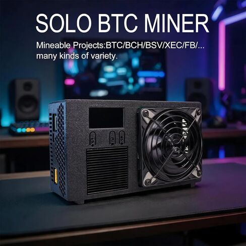 Luckyaxe B401 SHA‑256 Bitcoin ASIC Miner, 7.8‑8 TH/s 160W Low Noise Desktop Crypto Miner, Dual‑Band WiFi & RJ45 Ethernet, 250W Power Supply Included in Kuwait