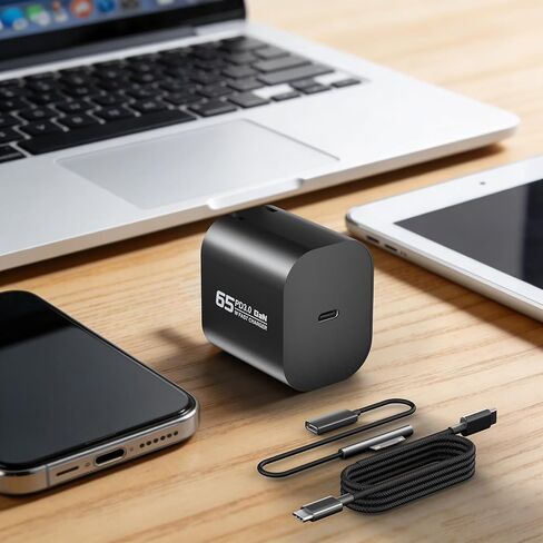 Feppery 65W Surface Pro Charger Compatible with Microsoft Surface Laptop，Go Tablet, Book3/2/1 and All 65W USB Type C Power Adapter in Kuwait
