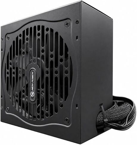 HIGH POWER 600W Power Supply, 80 Plus Gold Certified PSU, Continuous Power with 120mm Whisper Quiet Fan, ATX 12V V2.3/EPS 12V Active PFC Reliable Performance, Energy-Efficient in Saudi Arabia