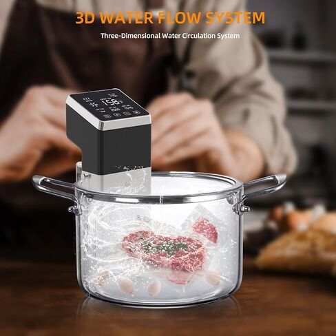 1400W Sous Vide Cooker, Precision Immersion Circulators with large Touchscreen Accurate Temperature Timer (120V with WiFi) in Saudi Arabia
