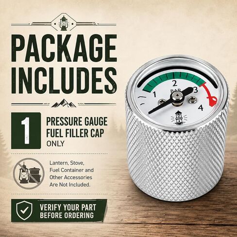 Pressure Gauge Fuel Filler Cap Compatible with Coleman Lanterns Parts & Stoves (Silvery White) in Saudi Arabia