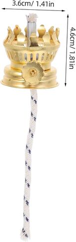 2 Pcs Kerosene Lamp Burner with Wicks Oil Lamp Replacement Parts for Vintage Lantern Repair Oil Wick Holder for DIY Making 1.81 X 1.41 X 1. in Saudi Arabia