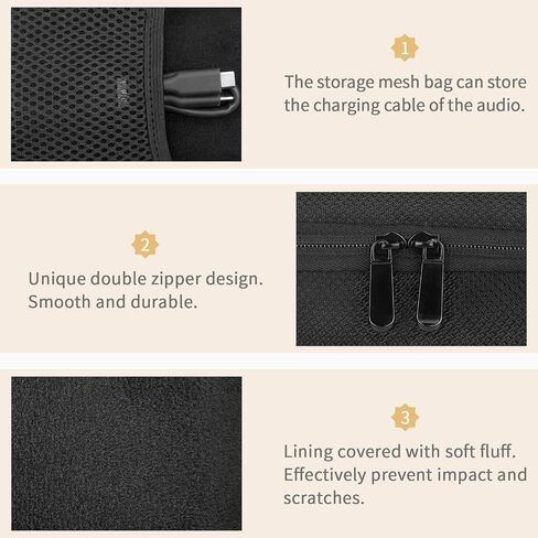 Yinke Hard Case for Marshall Emberton Bluetooth Speaker, Hard Organizer Portable Carry Cover Storage Bag (Emberton Black) in Saudi Arabia