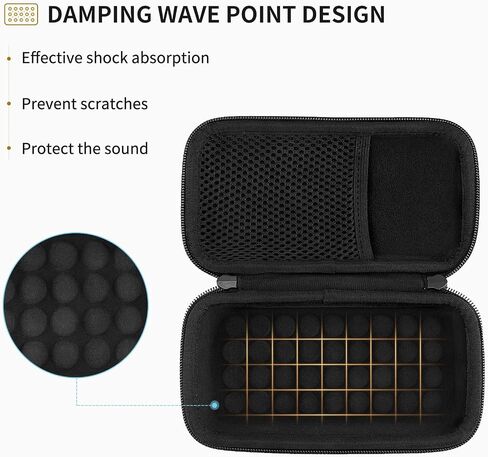 Yinke Hard Case for Marshall Emberton Bluetooth Speaker, Hard Organizer Portable Carry Cover Storage Bag (Emberton Black) in Saudi Arabia