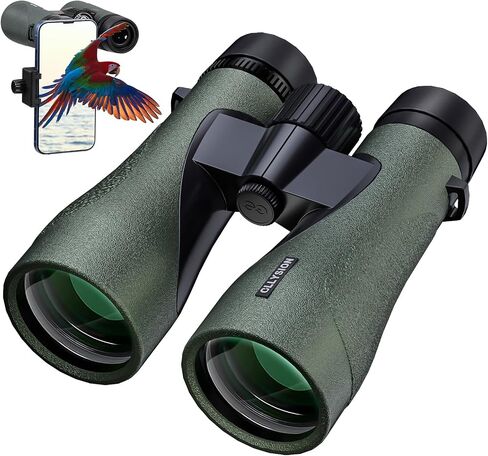 12X50 Professional HD Binoculars for Adults High Powered with Phone Adapter | Super Bright BAK4 Optics, IPX7 Waterproof, Large View, Clear Low Light Vision, for Bird Watching Hunting Cruise Travel Sport in Saudi Arabia