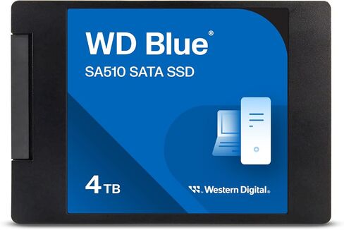 محرك أقراص الحالة الصلبة الداخلي ويسترن ديجيتال 4 تيرابايت WD Blue SA510 SSD - SATA III 6 جيجابايت/ثانية، 2.5 بوصة/7 مم، حتى 560 ميجابايت/ثانية - WDS400T3B0A in Kuwait