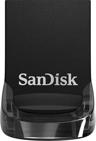 محرك أقراص فلاش SANDISK Ultra Fit USB 3.2 Gen 1 سعة 128 جيجابايت - سرعة تصل إلى 400 ميجابايت/ثانية، تصميم التوصيل والبقاء - SDCZ430-128G-GAM46 in Kuwait