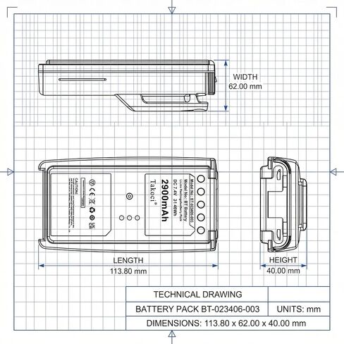 5 Pack P7350 BT-023406 Walkie Talkie Battery Compatible with P5300 P5350 P5370 P5400 P5450 P5470 P5500 P5550 P5570 P7300 P7370 XG-15P XG-25P XG-75P 2900mAh in Saudi Arabia