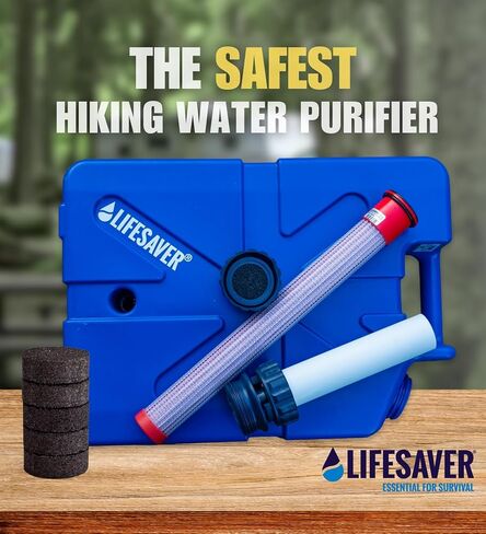 مرشحات الكربون المنشط من LifeSaver Jerrycan (5 عبوات) - تقلل من الكلور والروائح والمعادن الثقيلة - فلتر مياه من الكربون المنشط من Jerry Can - متوافق مع أجهزة تنقية المياه من LifeSaver Jerrycan in Kuwait